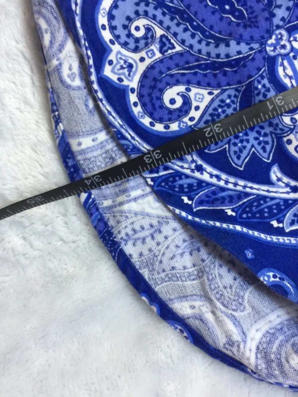 Polo Ralph Lauren Shirt 3XB Mens Big Tall Blue Paisley Short Sleeve Button Down